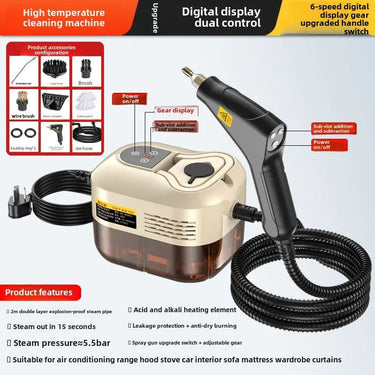 HC 3800 Pro High - Pressure Steam Cleaner - InspiredGrabs.com
